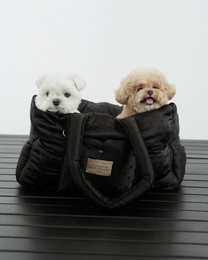 Cloud Pudding Bag / Black Dot