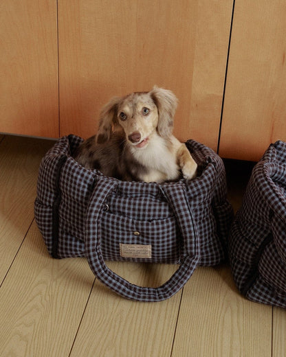 Cloud Pudding Bag / Brown Check