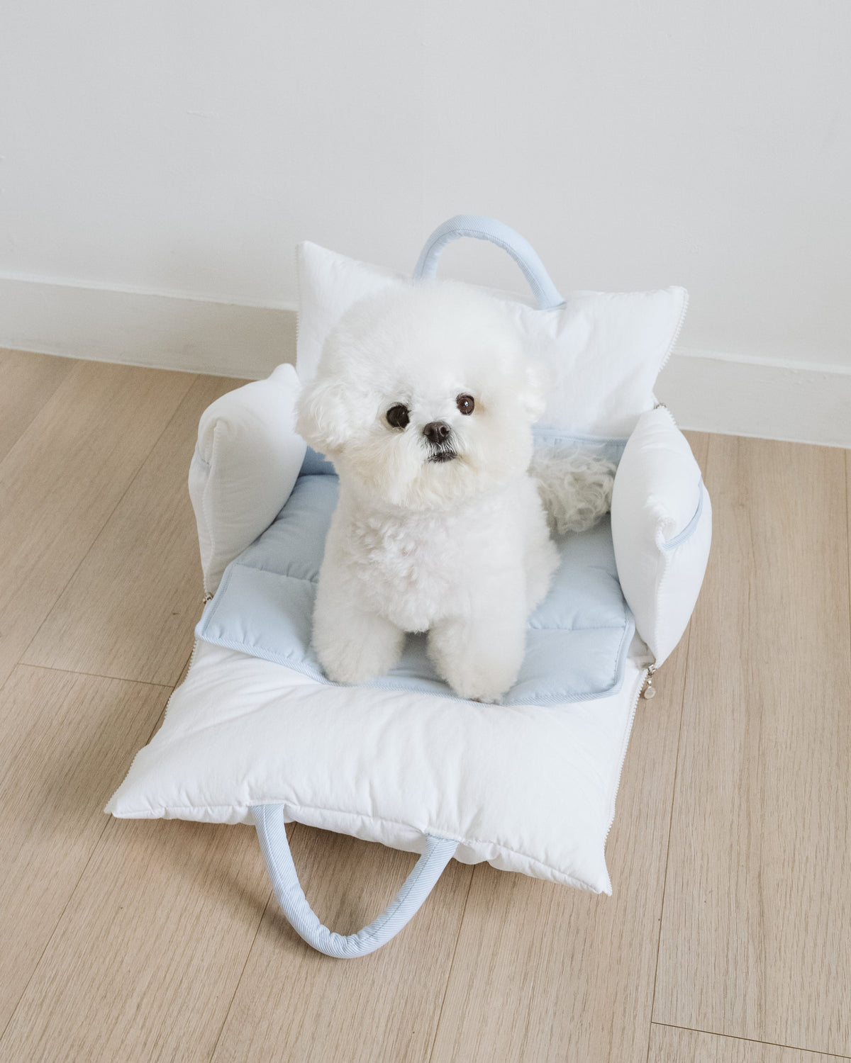 Cuddle-Bag / White blue