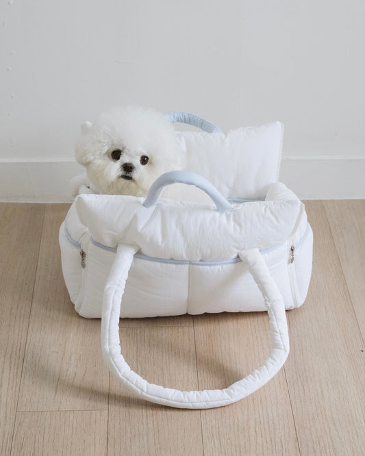 Cuddle-Bag / White blue