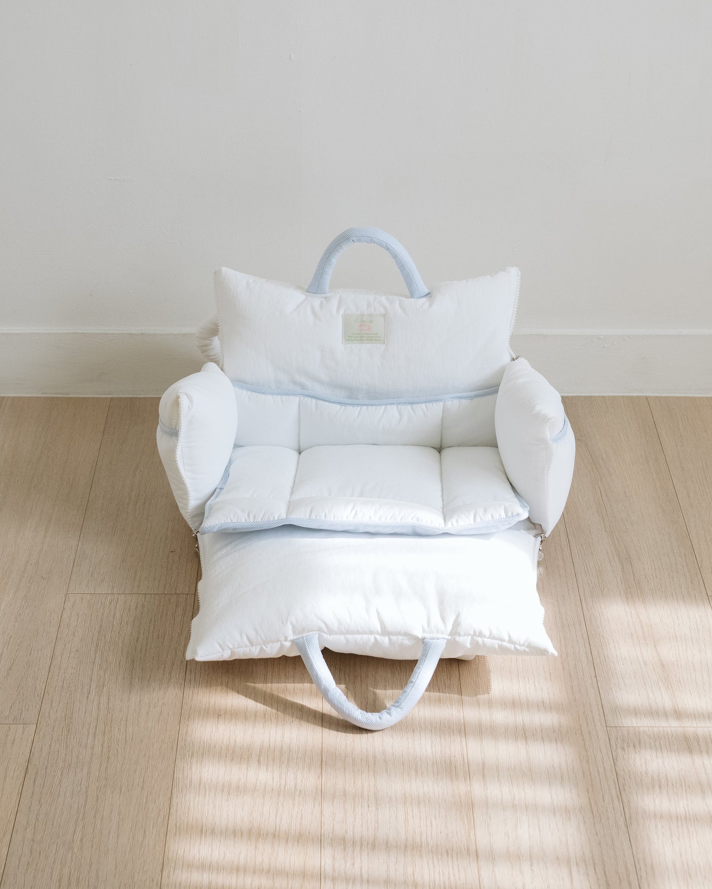 Cuddle-Bag / White blue