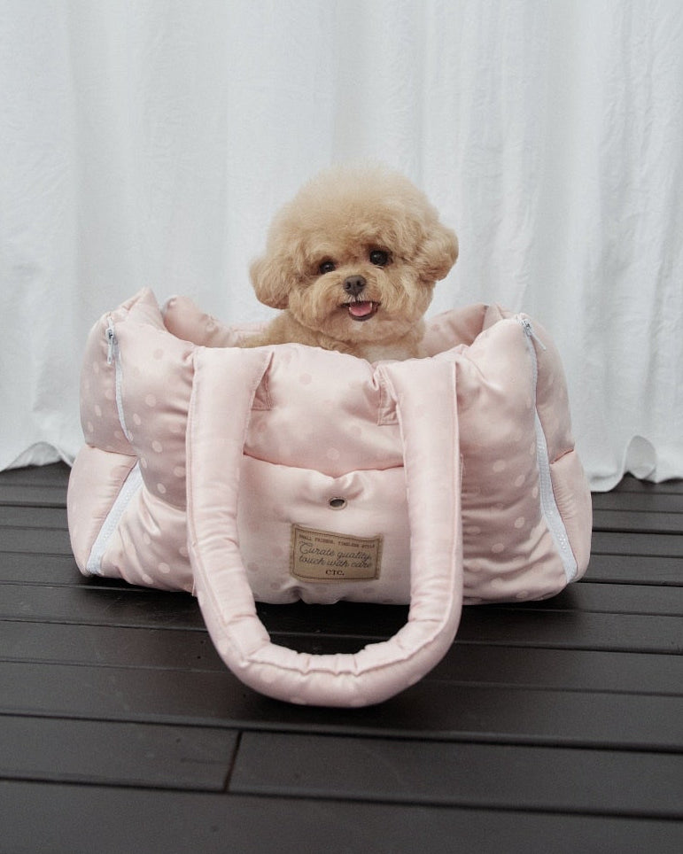 Cloud Pudding Bag / Pale Pink Dot