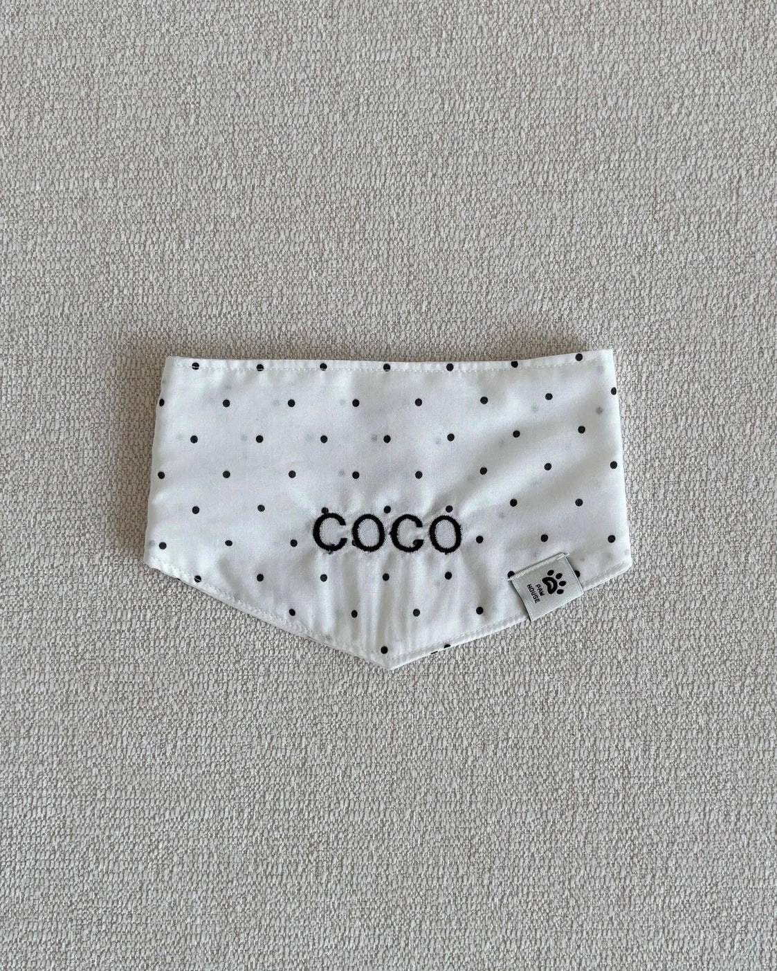 【予約】Dot Name Scarf / 2Color