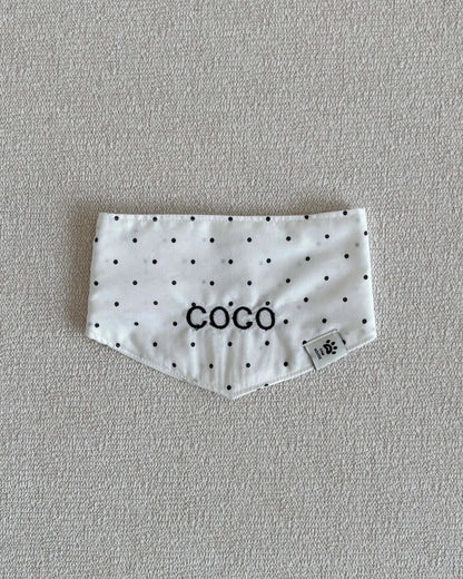【予約】Dot Name Scarf / 2Color