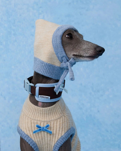 Oxford Logo Knit Vest 2.0 / OAT・LIGHT BLUE