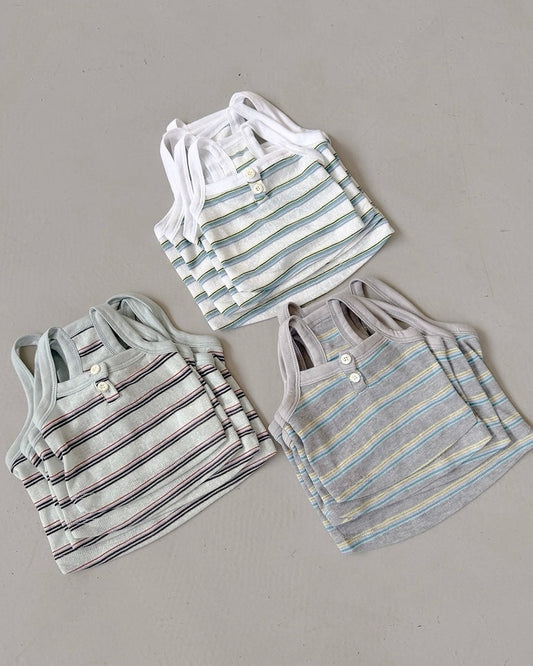 Positano Henley Tops / 3Color