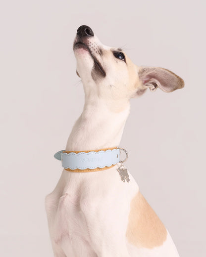 【予約】Scalloped Leather Collar / 3Color