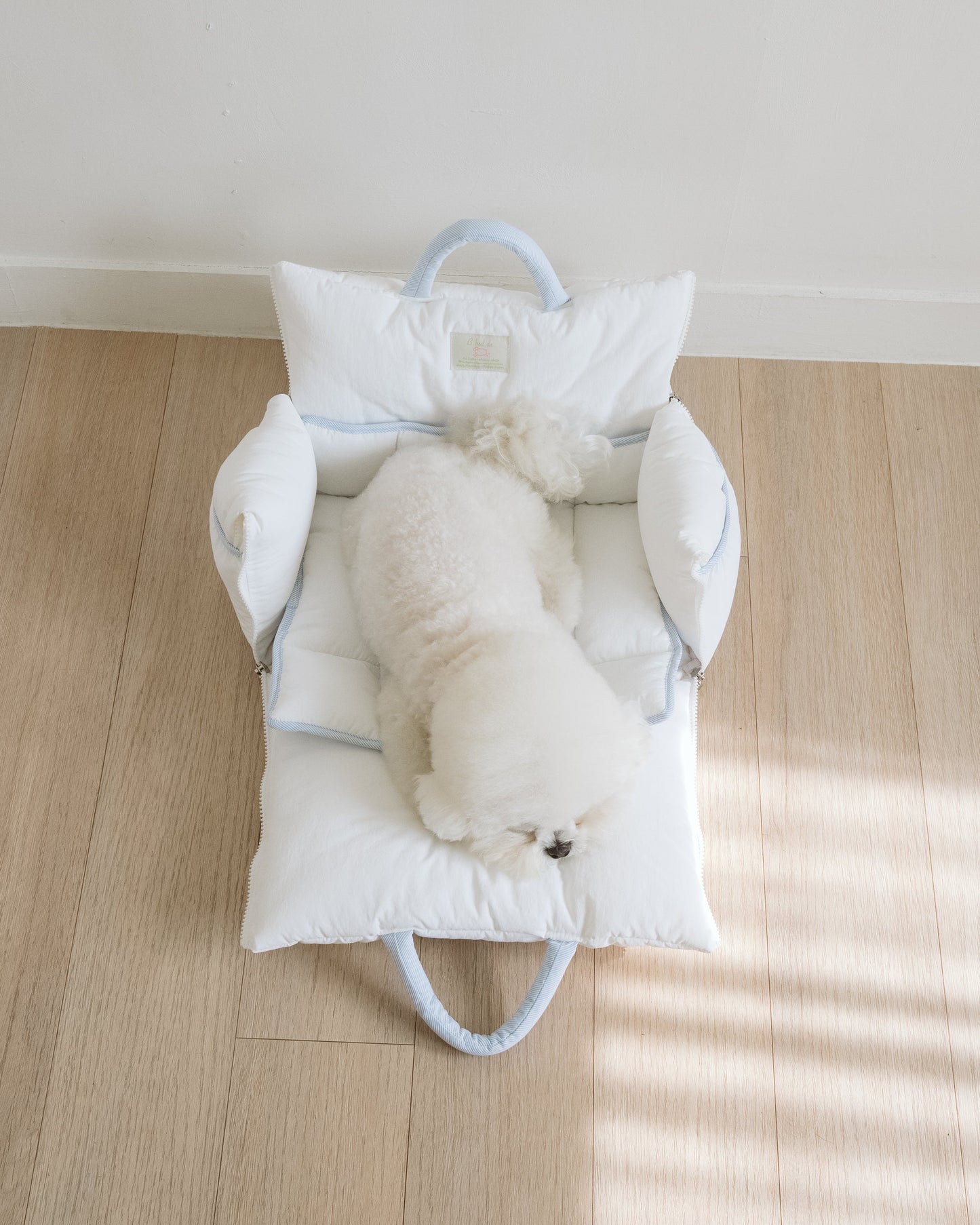 Cuddle-Bag / White blue