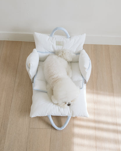 Cuddle-Bag / White blue