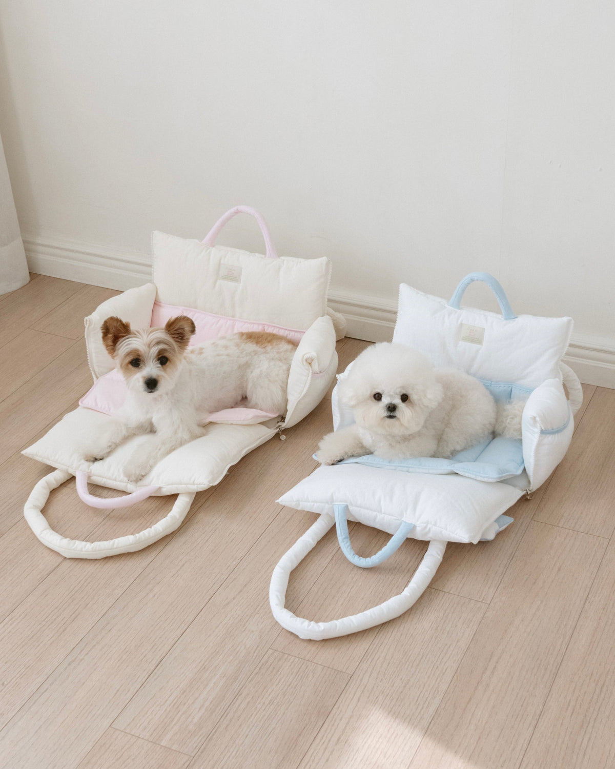 Cuddle-Bag / White blue