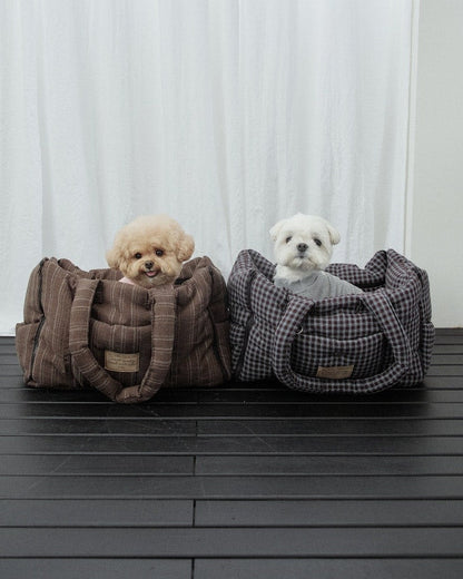 Cloud Pudding Bag / Brown Check