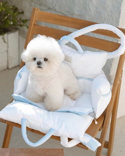Cuddle-Bag / White blue