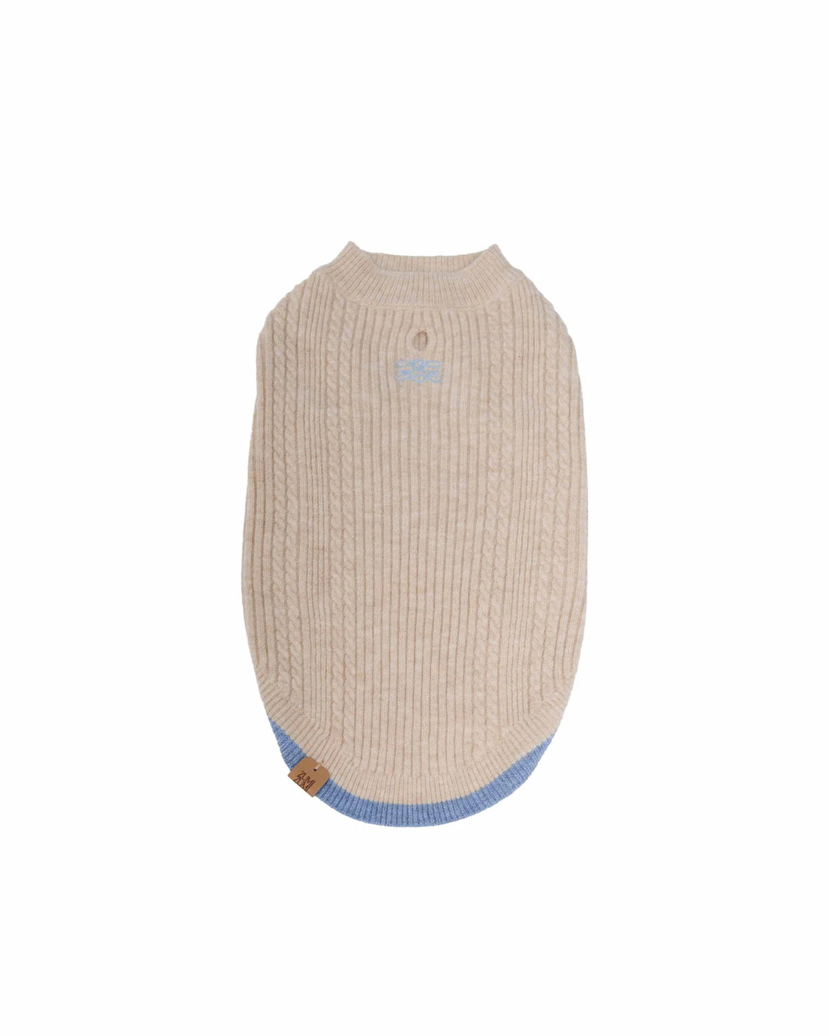 Oxford Logo Knit Vest 2.0 / OAT・LIGHT BLUE