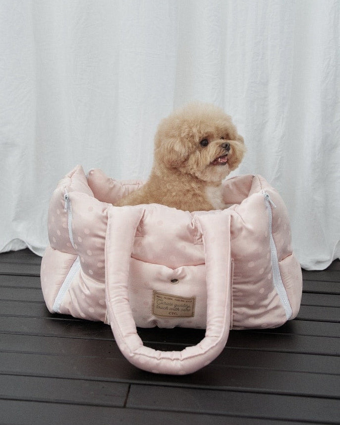 Cloud Pudding Bag / Pale Pink Dot