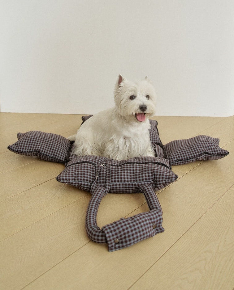Cloud Pudding Bag / Brown Check
