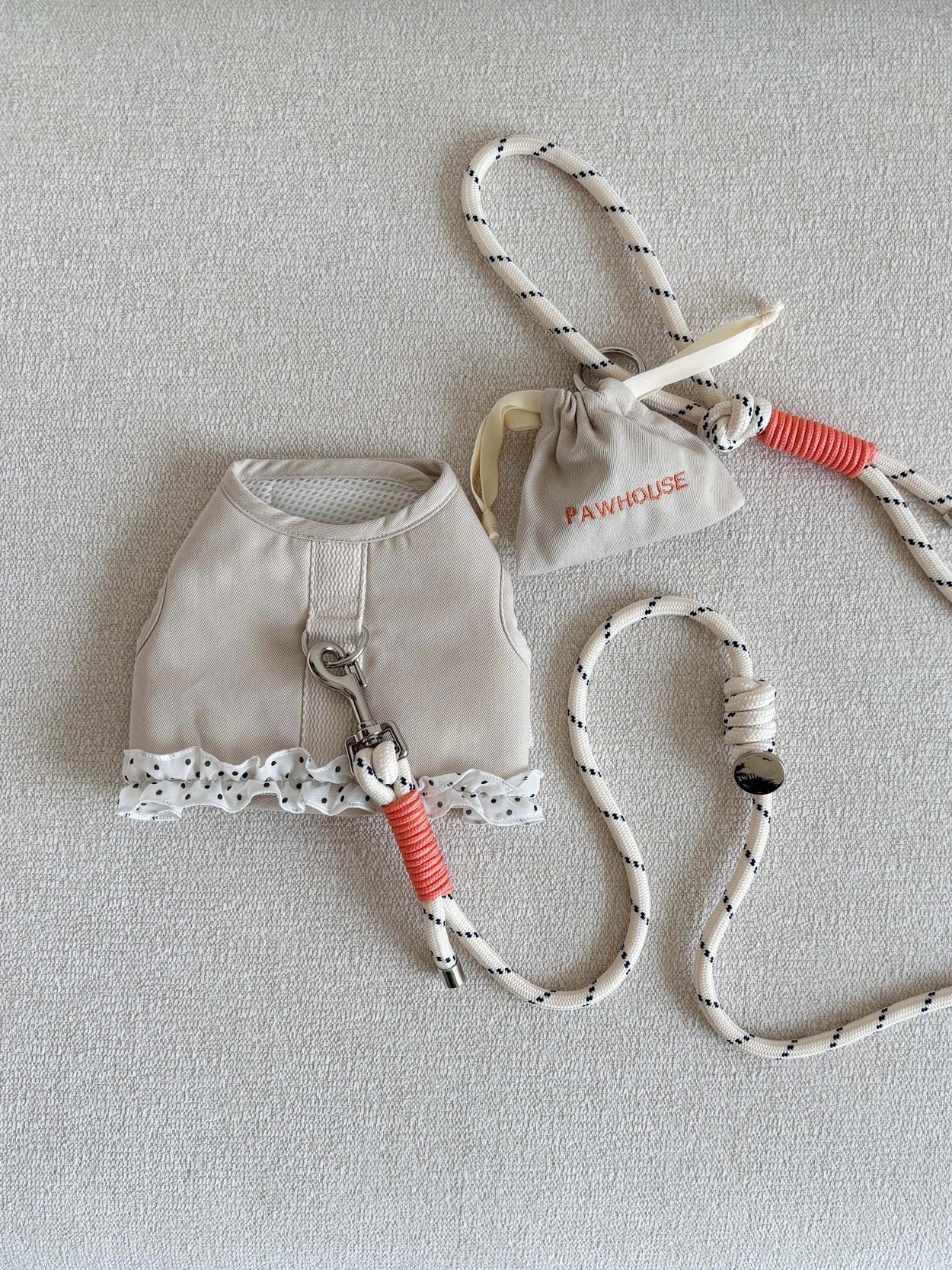 【予約】Dot Denim Harness / Cream