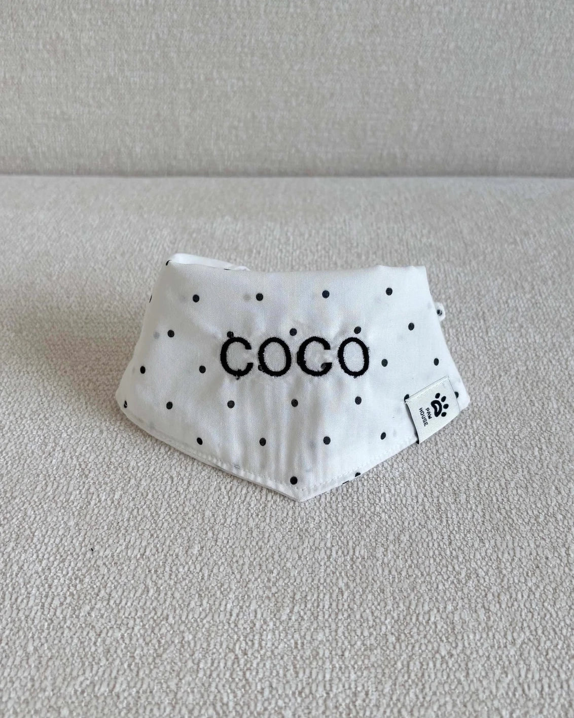 【予約】Dot Name Scarf / 2Color