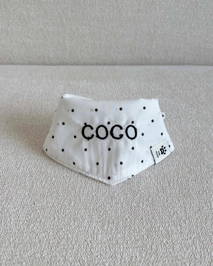 【予約】Dot Name Scarf / 2Color