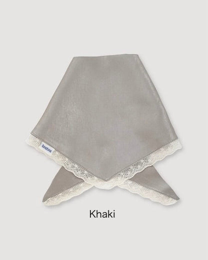 【予約】Satin Lace Scarf / 2Color