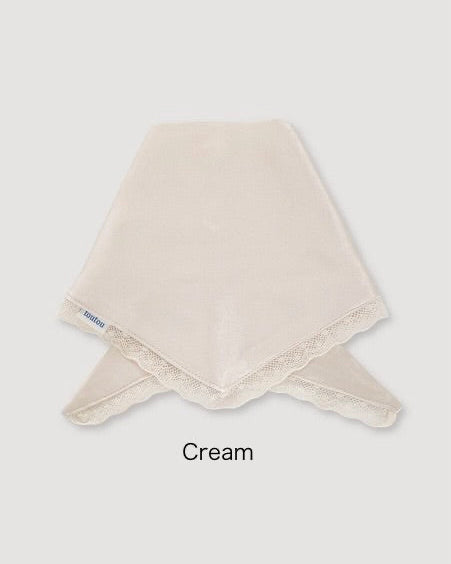 【予約】Satin Lace Scarf / 2Color