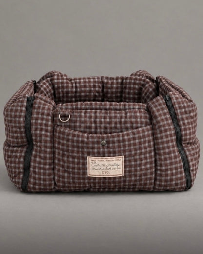 Cloud Pudding Bag / Brown Check