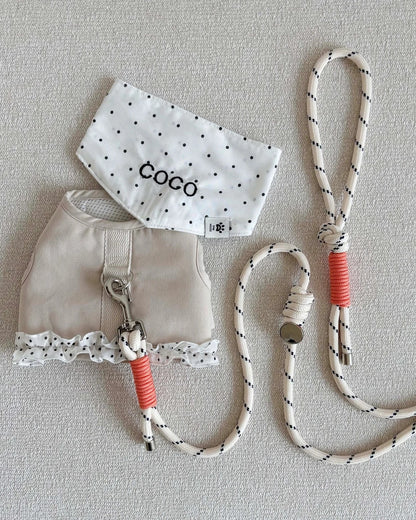 【予約】Dot Denim Harness / Cream