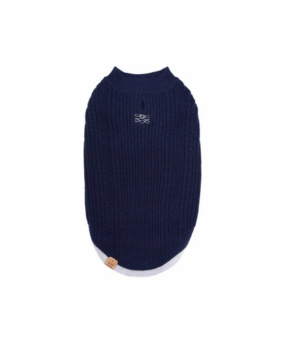 Oxford Logo Knit Vest 2.0 / NAVY・GRAY