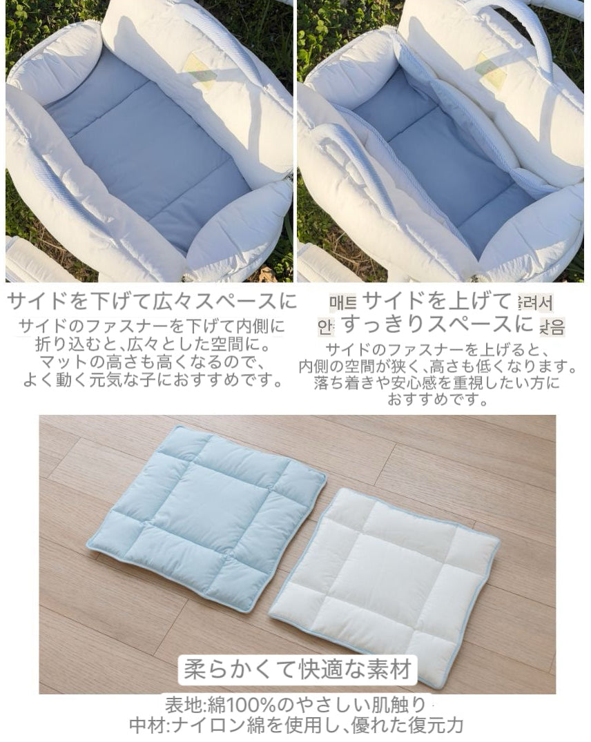 BIMEEドッグキャリーバッグの内装と素材